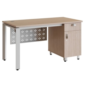 Wooden Table With Metal Legs