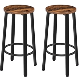 Black Metal Frame Bar Stool 