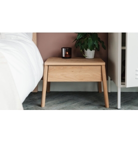  Oak Bedside Drawer Table