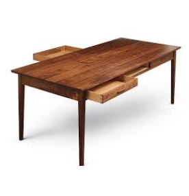 Dining table with drawers